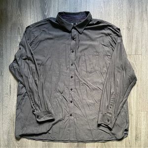 Van Heusen gray Long Sleeve Dress Shirt Men’s collared shirts Big and Tall 3XLT